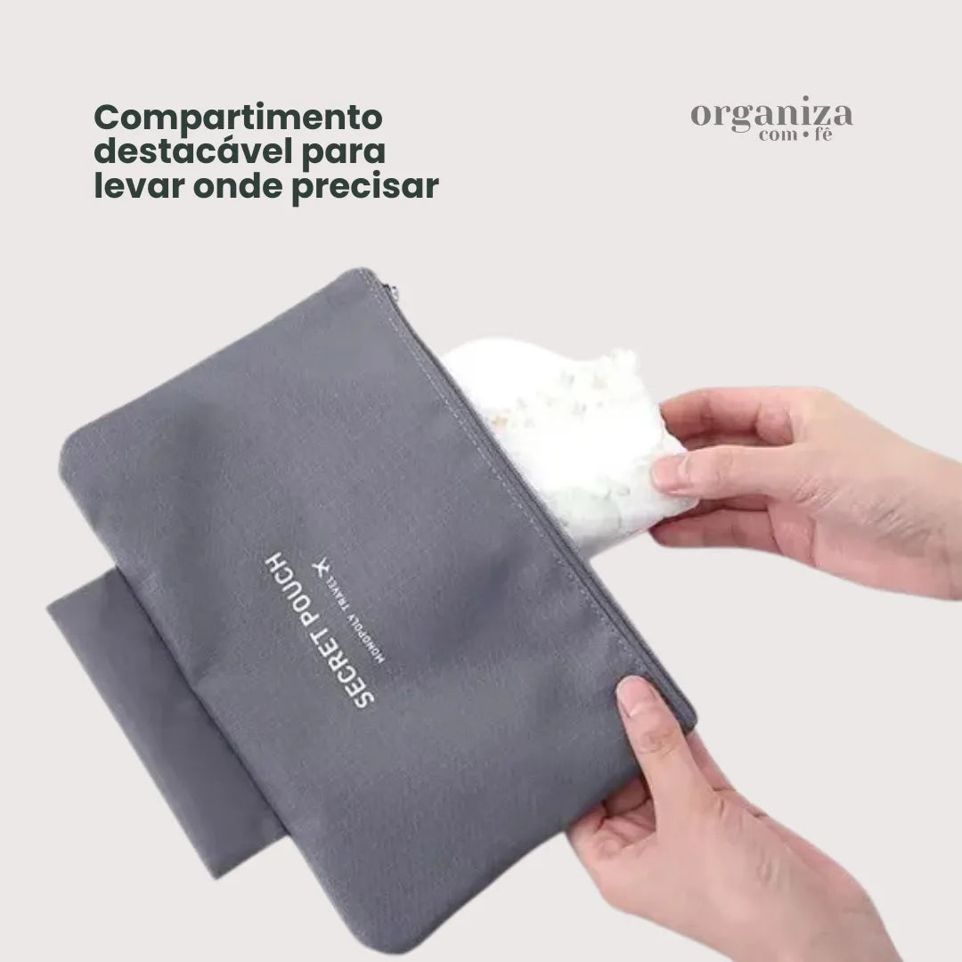 Bolsa Organizadora para Roupas Íntimas com Compartimento Secreto - OCF
