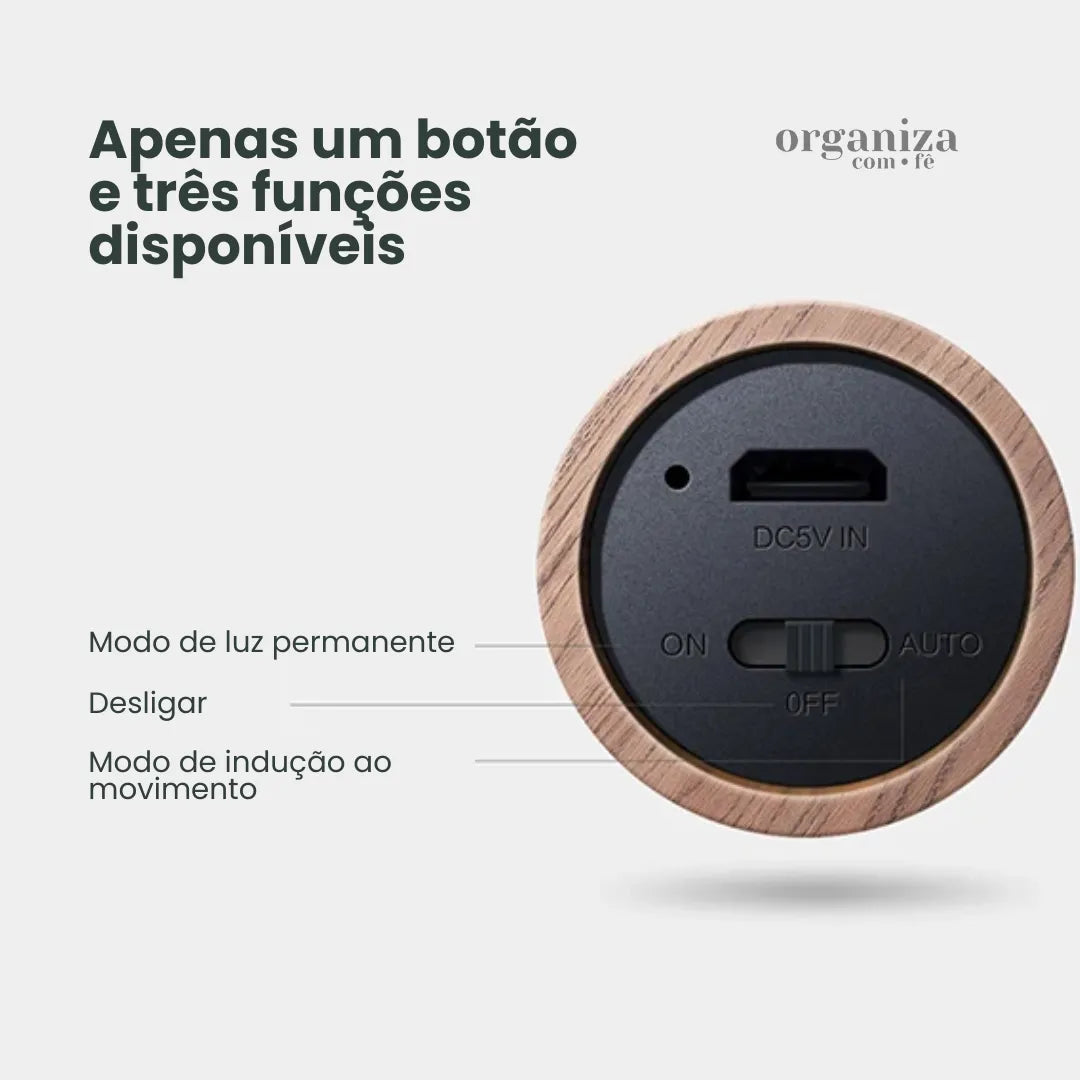 Luminária Magnética Inteligente com 60% OFF - OCF