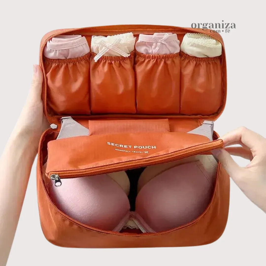 Bolsa Organizadora para Roupas Íntimas com Compartimento Secreto - OCF