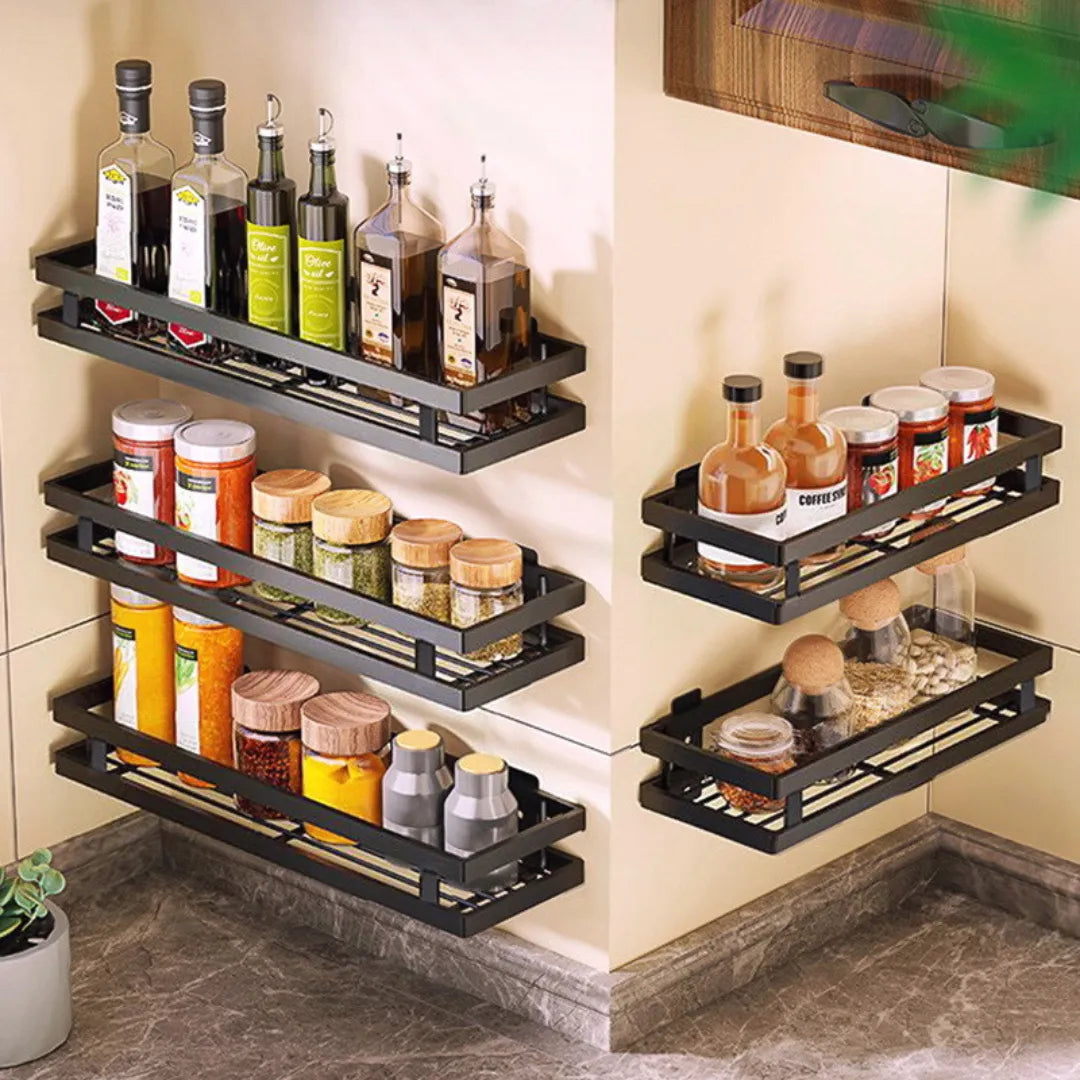 Kit 2 Suportes de Metal para Cozinha e Banheiro – OCF