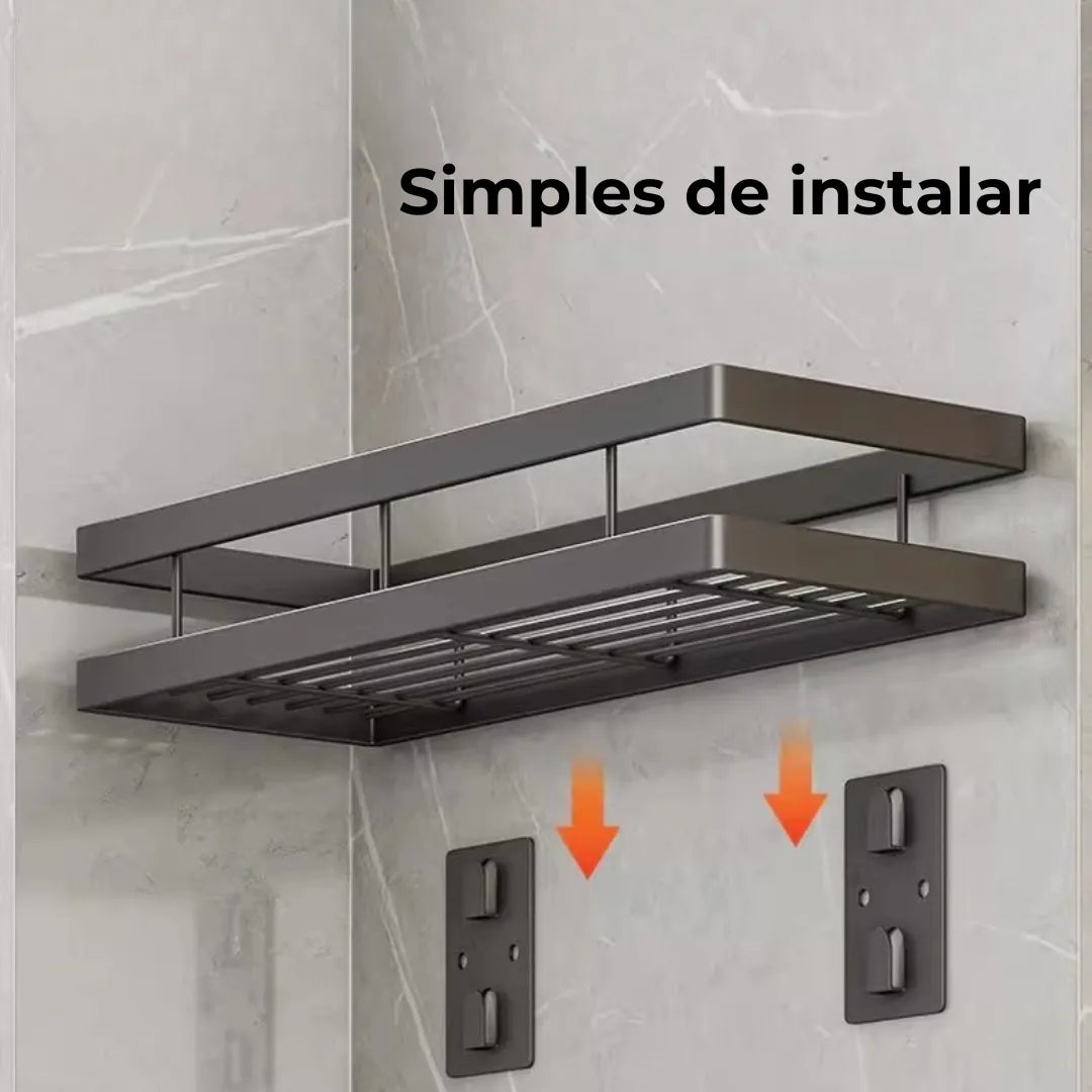 Kit 2 Suportes de Metal para Cozinha e Banheiro – OCF