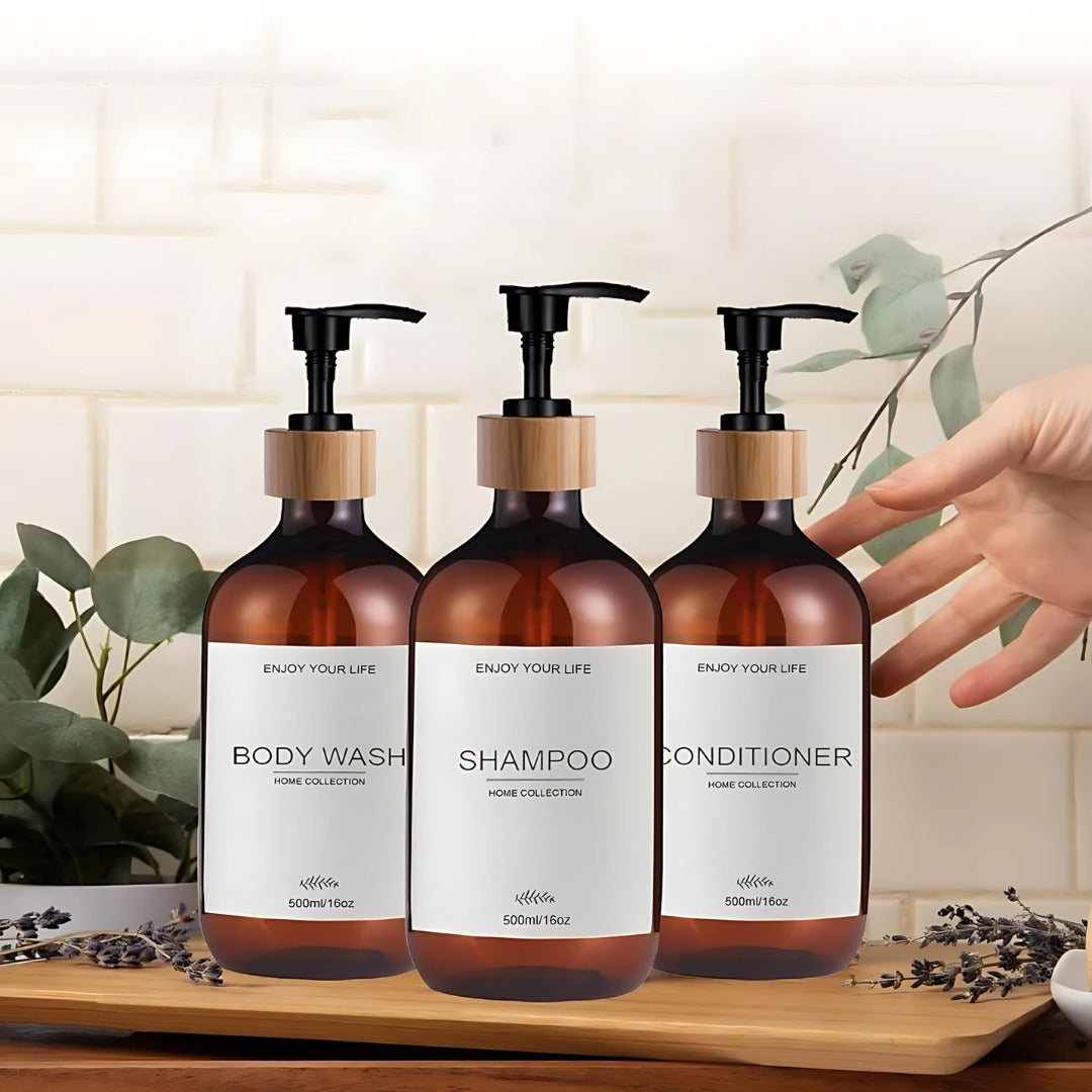 Coleção em Dispenser para Shampoo/Condicionador/Sabonete Líquido - OCF