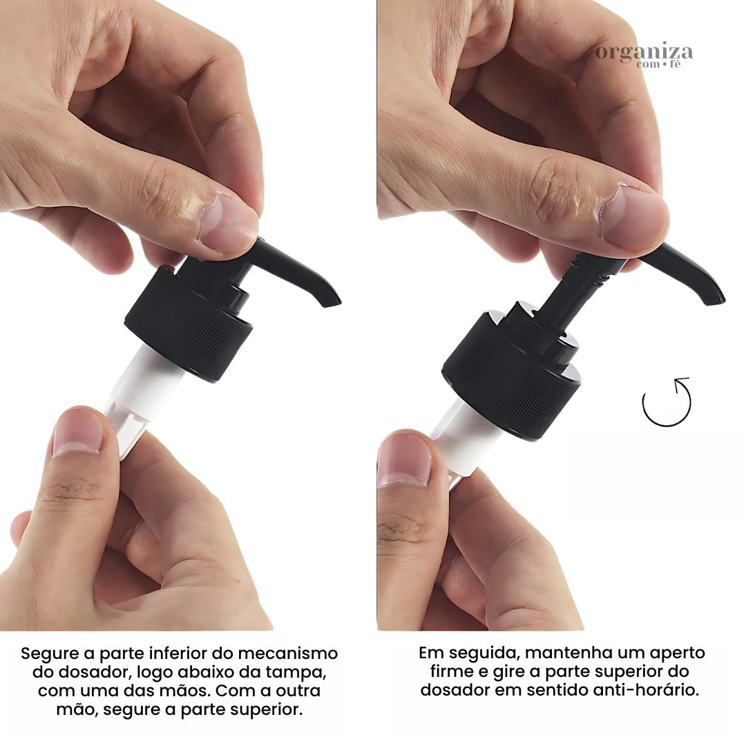 Coleção em Dispenser para Shampoo/Condicionador/Sabonete Líquido - OCF