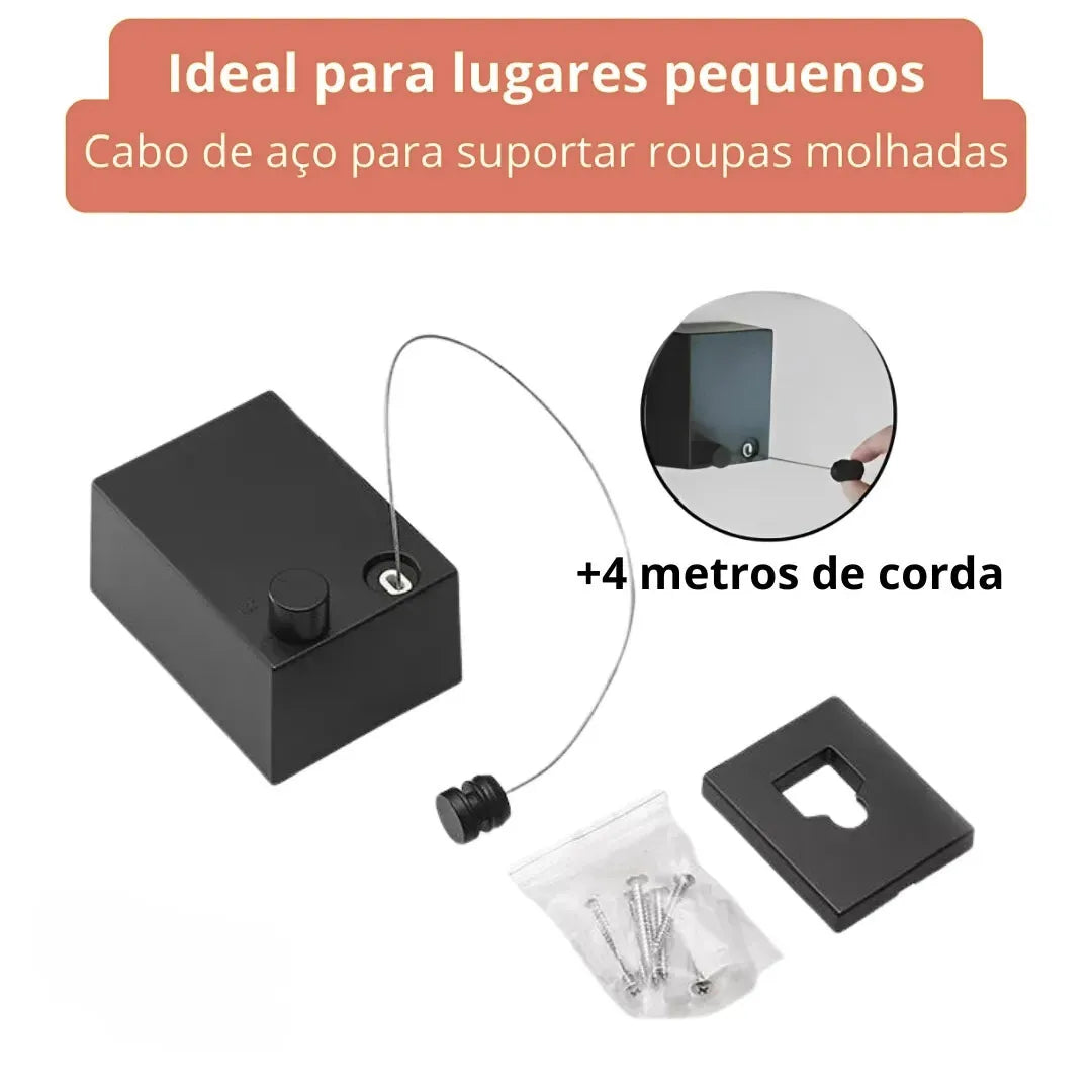 Varal Invisível Retrátil de Aço inox - OCF 🔥 QUEIMA DE ESTOQUE VERÃO