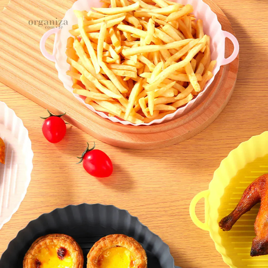 Forma de Silicone Premium com Alça para Air Fryer - OCF