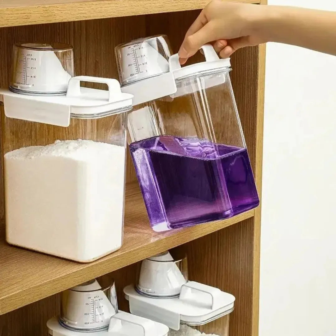 Kit de Potes Herméticos com Copo Dosador – OCF