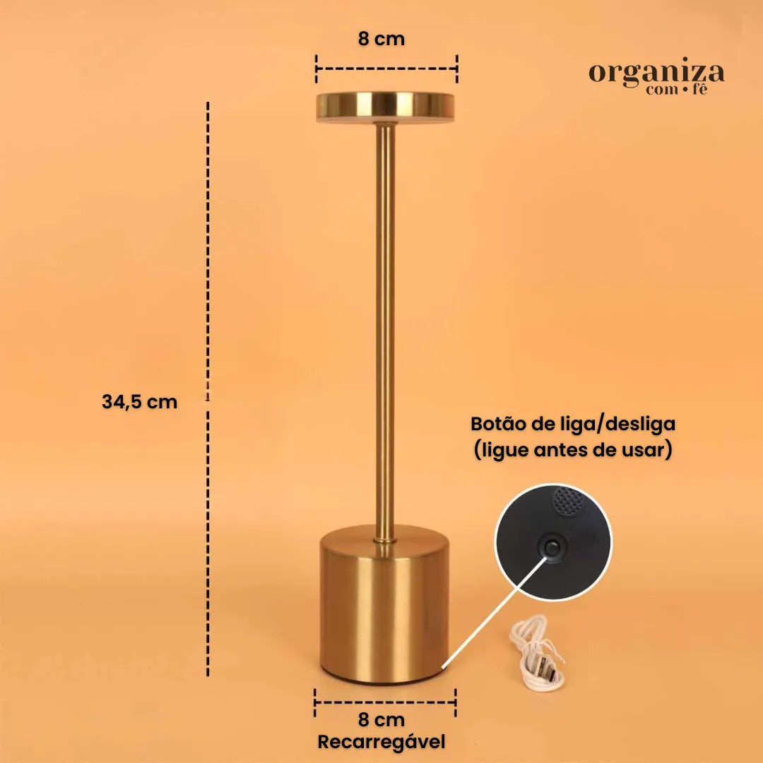 Luminária de Mesa LED com Design Minimalista - OCF