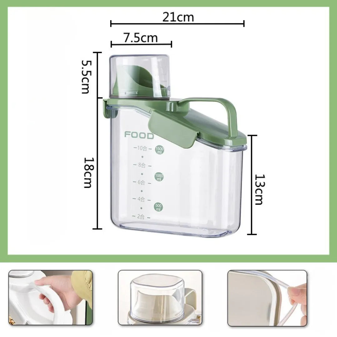 Kit de Potes Herméticos com Copo Dosador – OCF