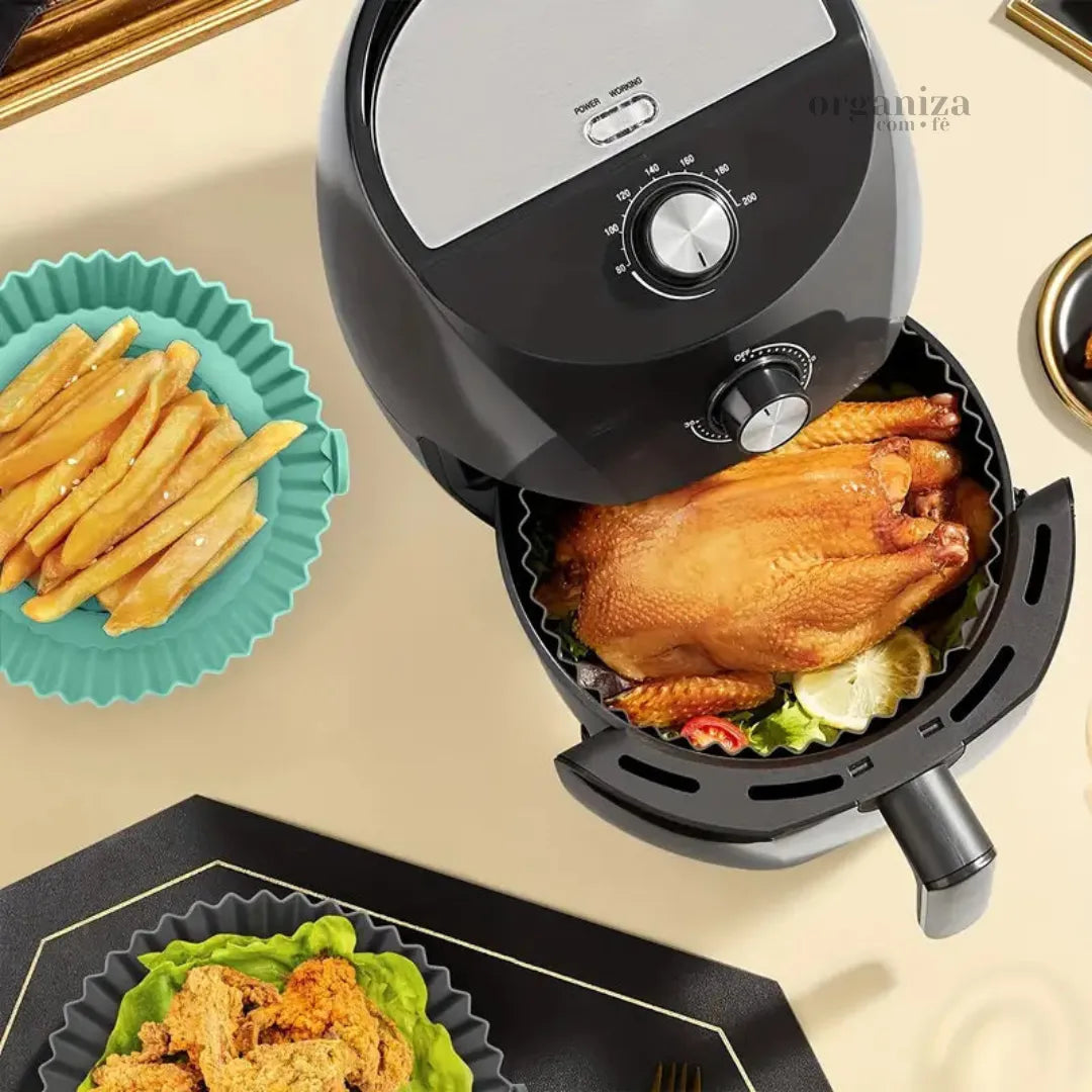 Forma de Silicone Premium com Alça para Air Fryer - OCF