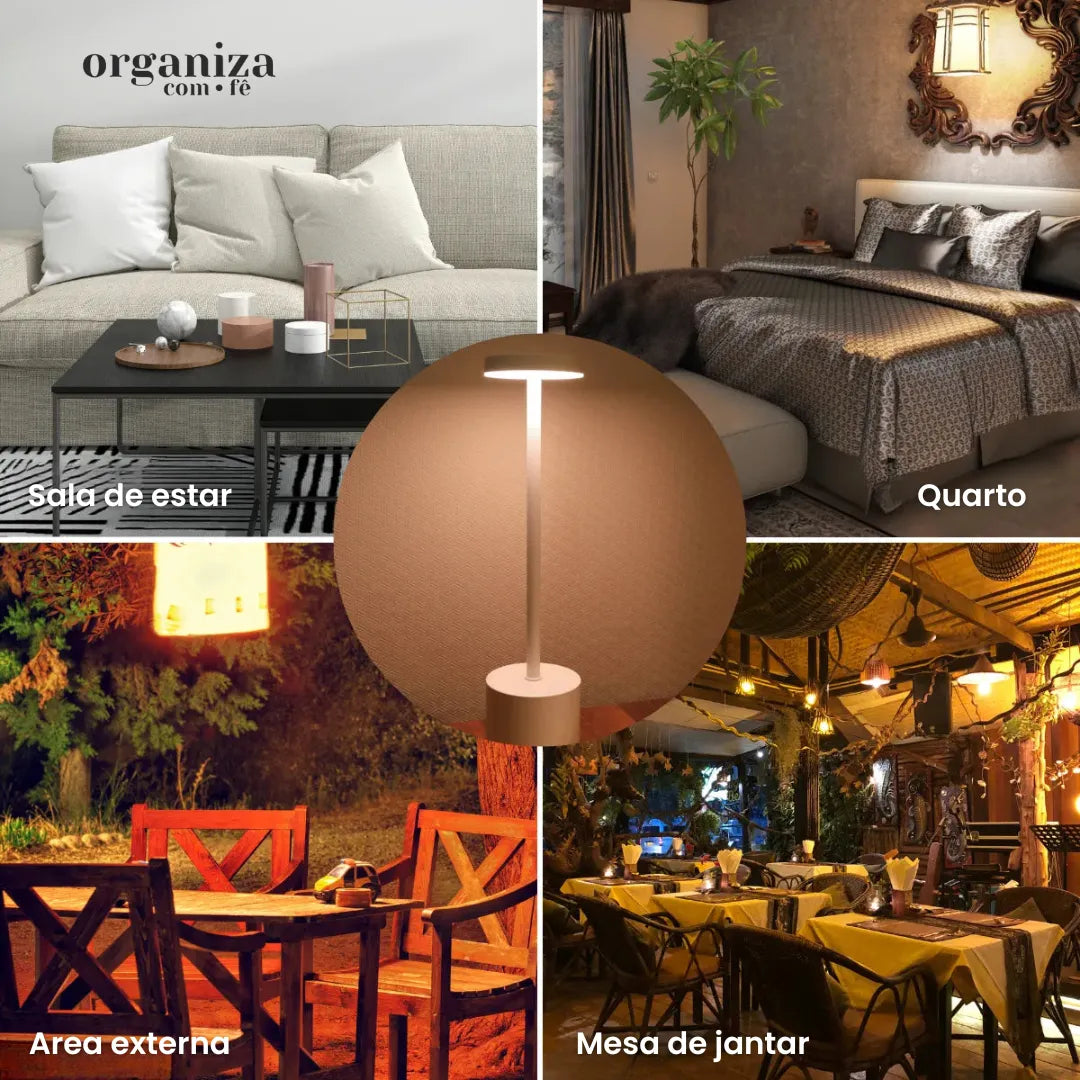Luminária de Mesa LED com Design Minimalista - OCF