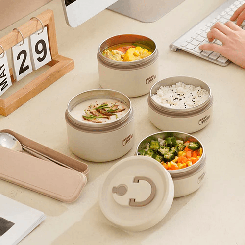 Kit de Potes Térmicos LunchBox® + BRINDE - ORGANIZA COM FÊ